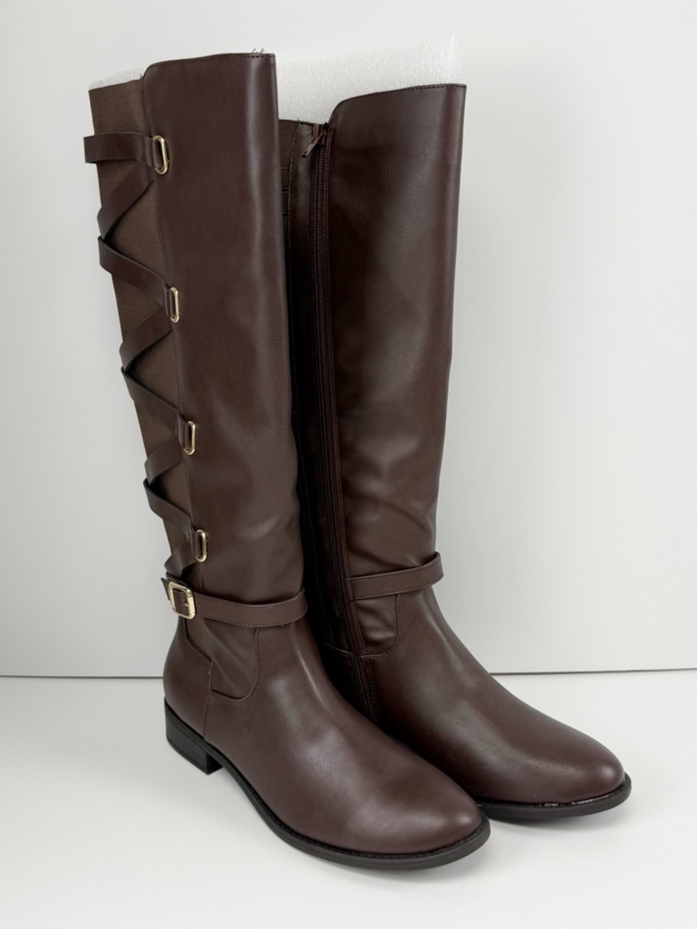 Thalia Sodi Veronika Riding Boots Womens 9.5M Brown NEW